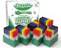 192 Washable Markers, Cone Tip